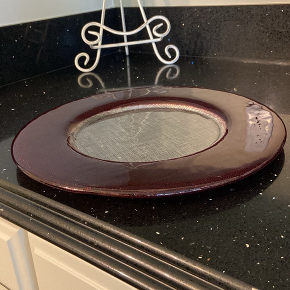 Christmas Large Glass Serving Tray Plate Platter Holiday Festive Vintage - Picture 10 of 14